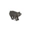 Contemporary Home Living 9" Cast Iron Standing Pig Tabletop Figurine